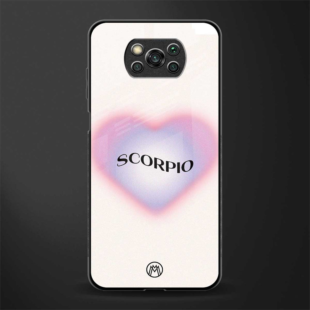 scorpio minimalistic glass case for poco x3 image