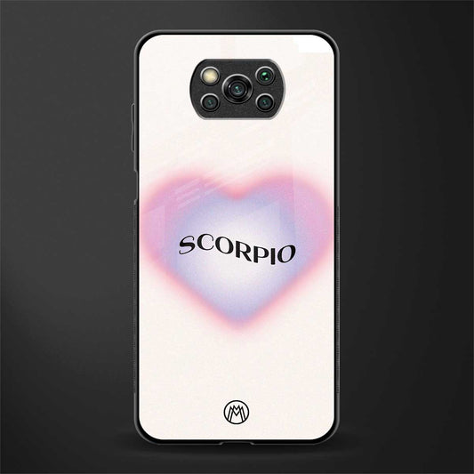 scorpio minimalistic glass case for poco x3 image