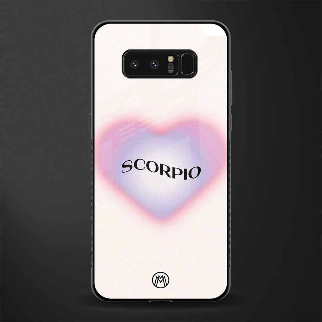scorpio minimalistic glass case for samsung galaxy note 8 image