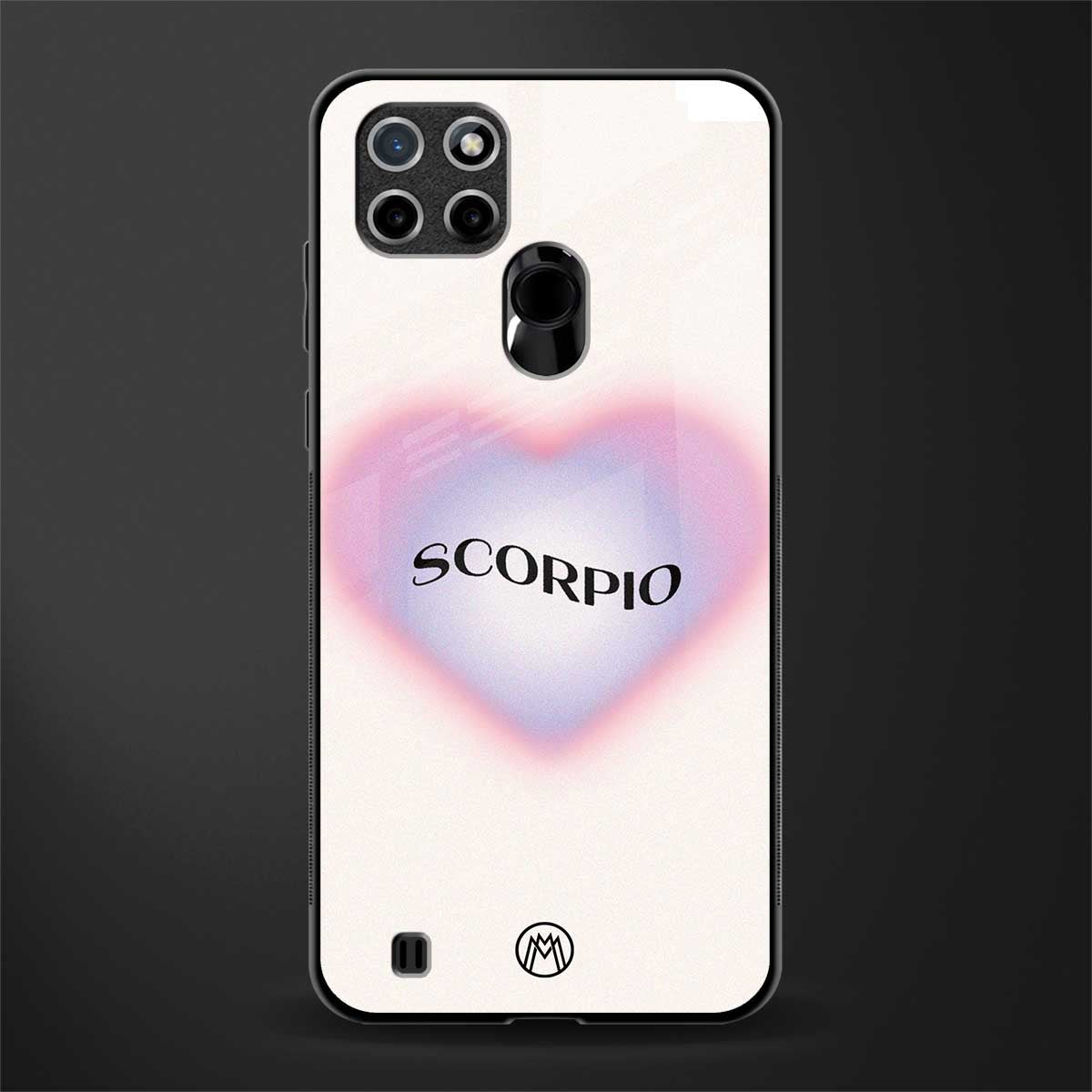 scorpio minimalistic glass case for realme c21 image