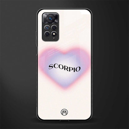 scorpio minimalistic back phone cover | glass case for redmi note 11 pro plus 4g/5g