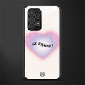 scorpio minimalistic back phone cover | glass case for samsung galaxy a53 5g