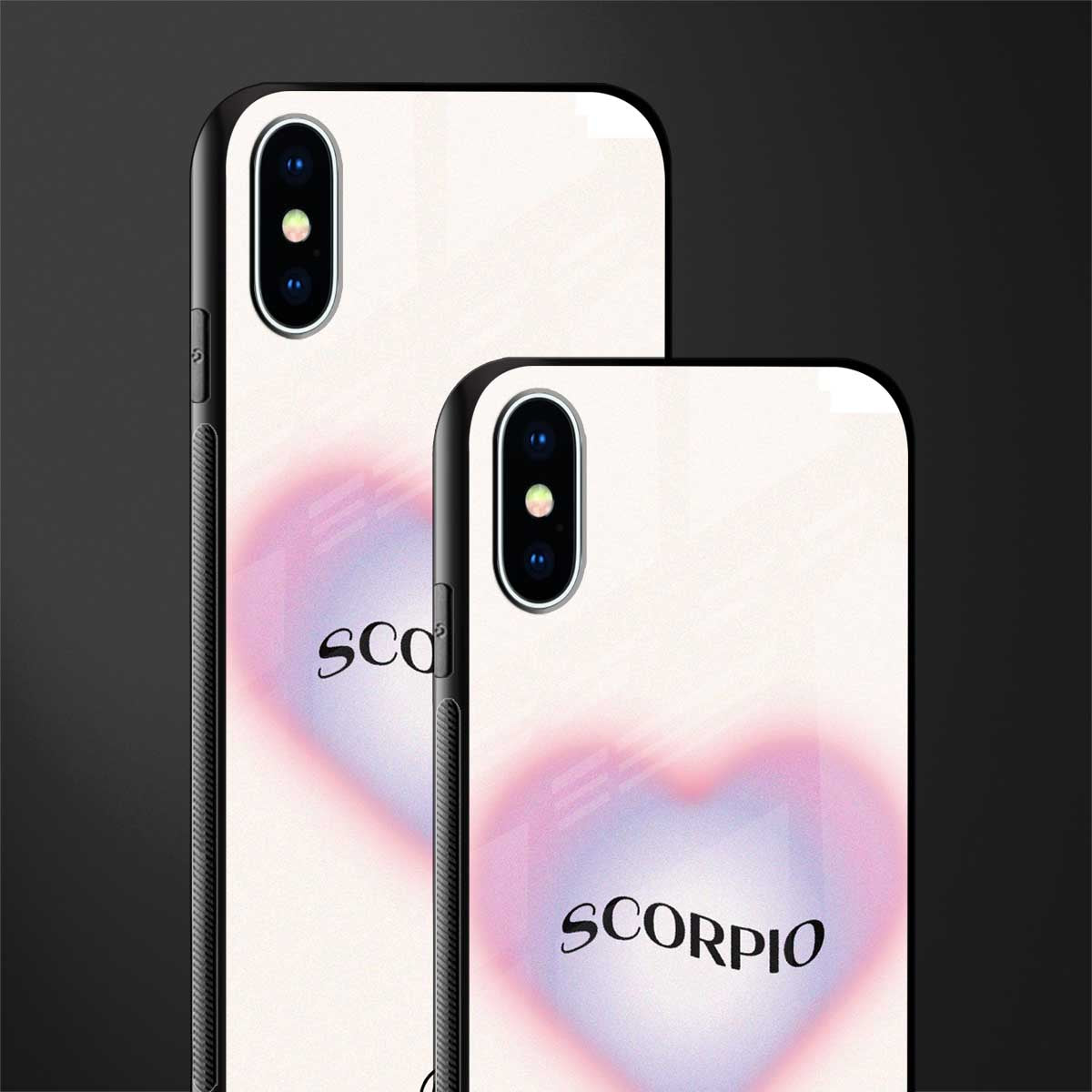 scorpio minimalistic glass case for iphone xs image-2