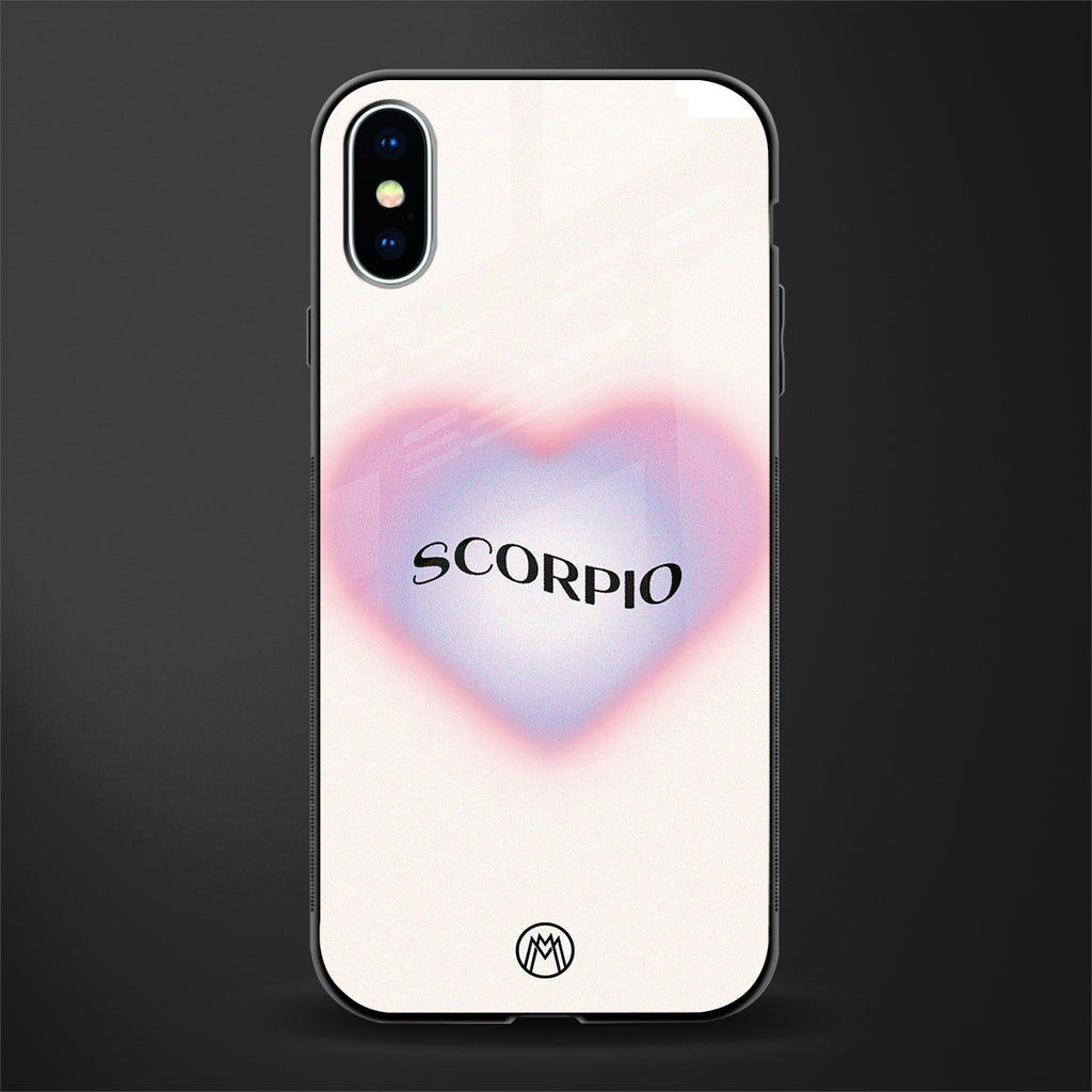 scorpio minimalistic glass case for iphone x image