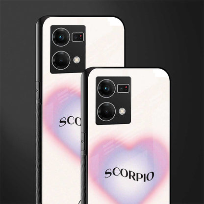 scorpio minimalistic back phone cover | glass case for oppo f21 pro 4g