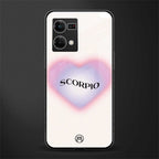scorpio minimalistic back phone cover | glass case for oppo f21 pro 4g