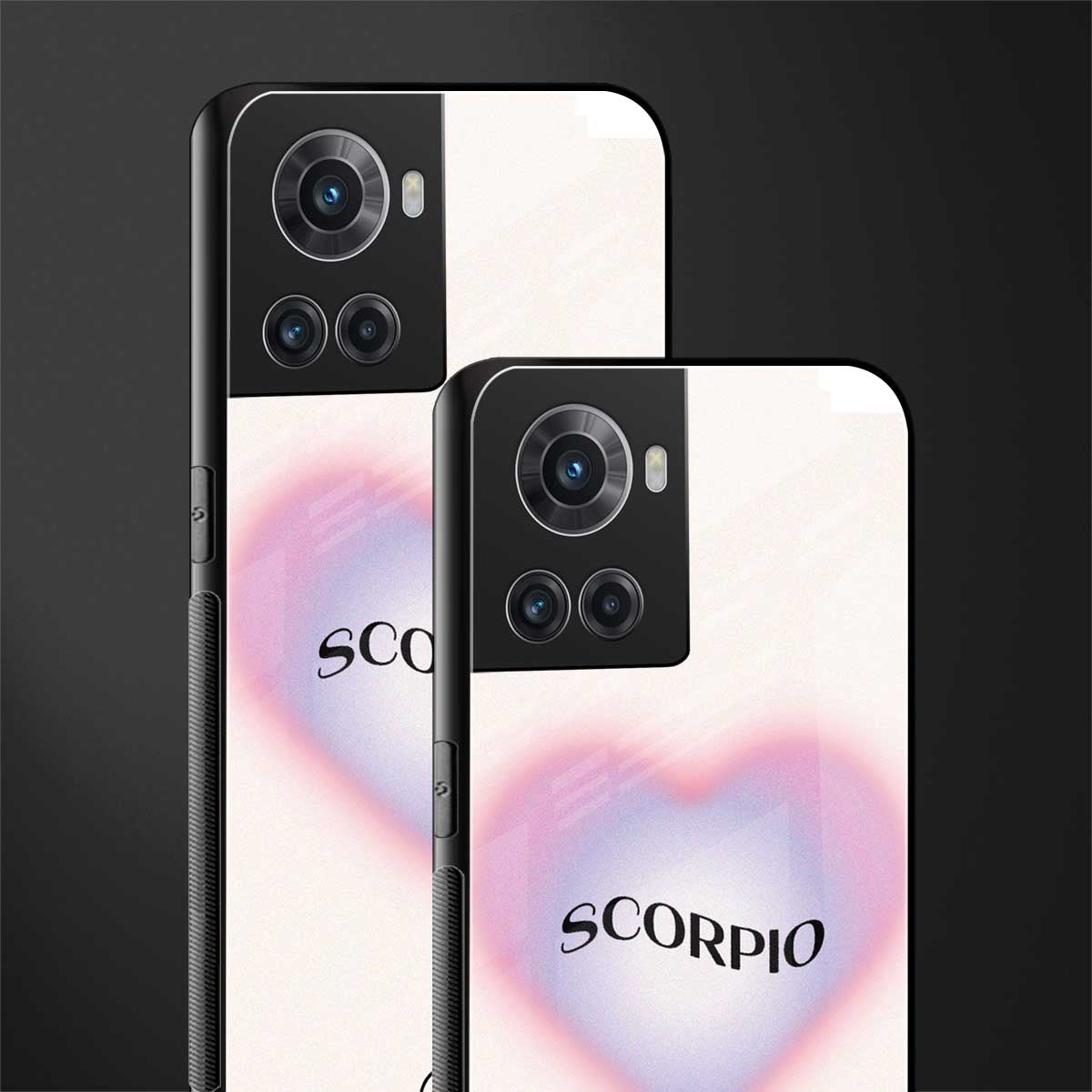 scorpio minimalistic back phone cover | glass case for oneplus 10r 5g