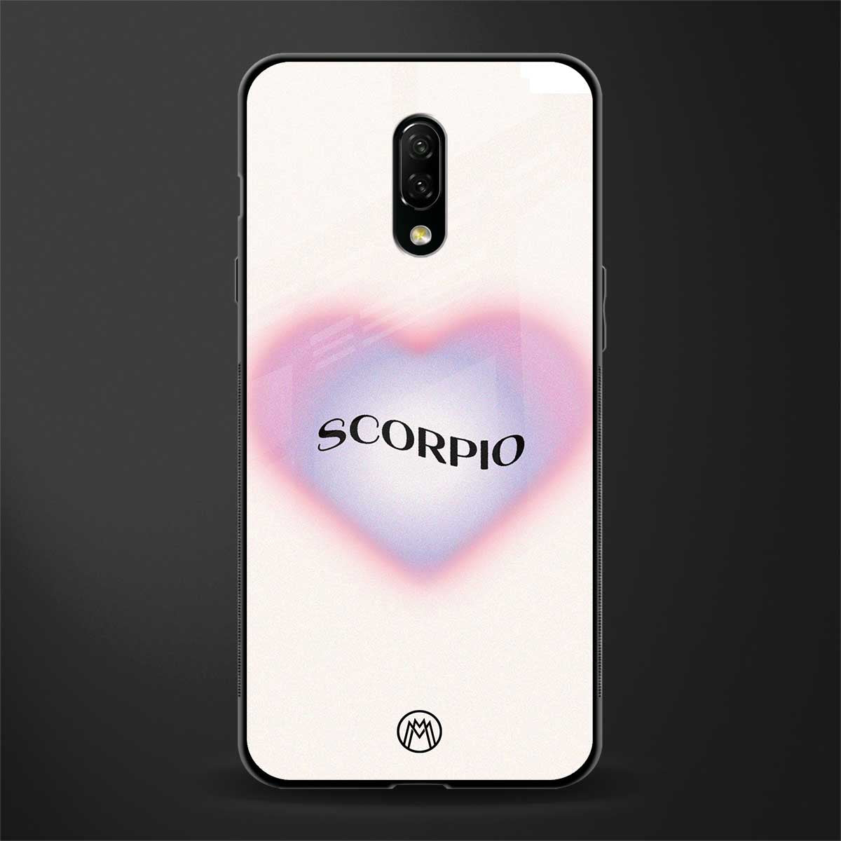 scorpio minimalistic glass case for oneplus 7 image