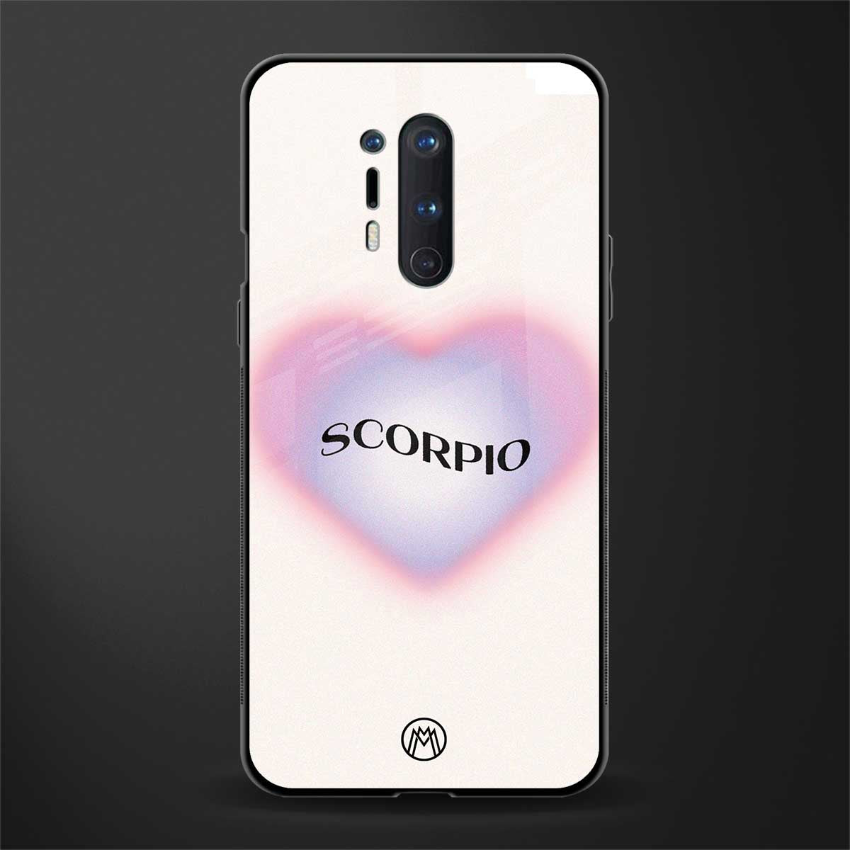 scorpio minimalistic glass case for oneplus 8 pro image
