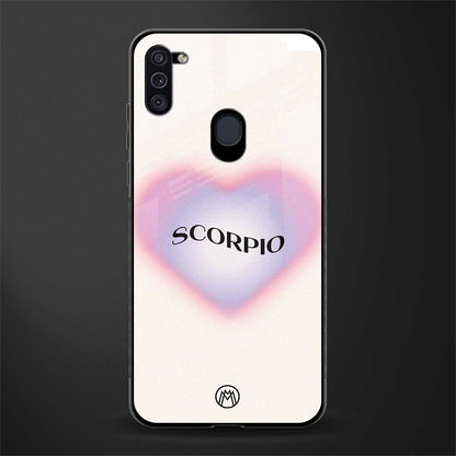 scorpio minimalistic glass case for samsung galaxy m11 image