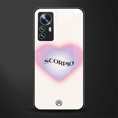 scorpio minimalistic back phone cover | glass case for xiaomi 12 pro