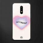 scorpio minimalistic glass case for oneplus 6 image