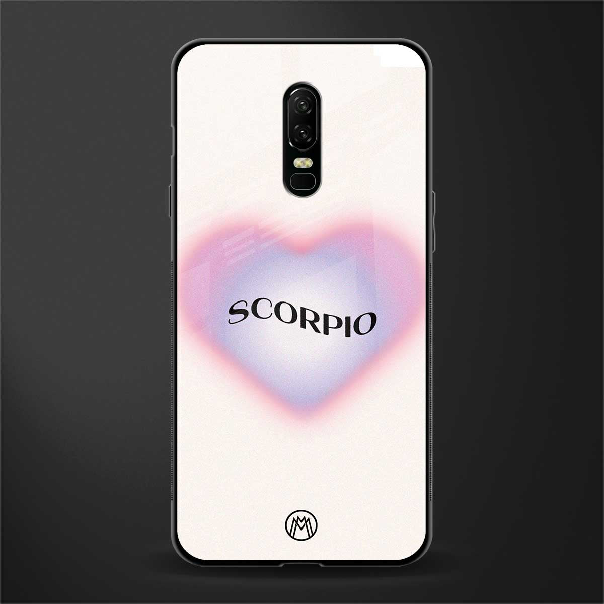 scorpio minimalistic glass case for oneplus 6 image