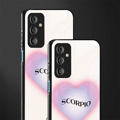 scorpio minimalistic back phone cover | glass case for samsung galaxy f23 5g