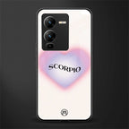 scorpio minimalistic back phone cover | glass case for vivo v25 pro 5g