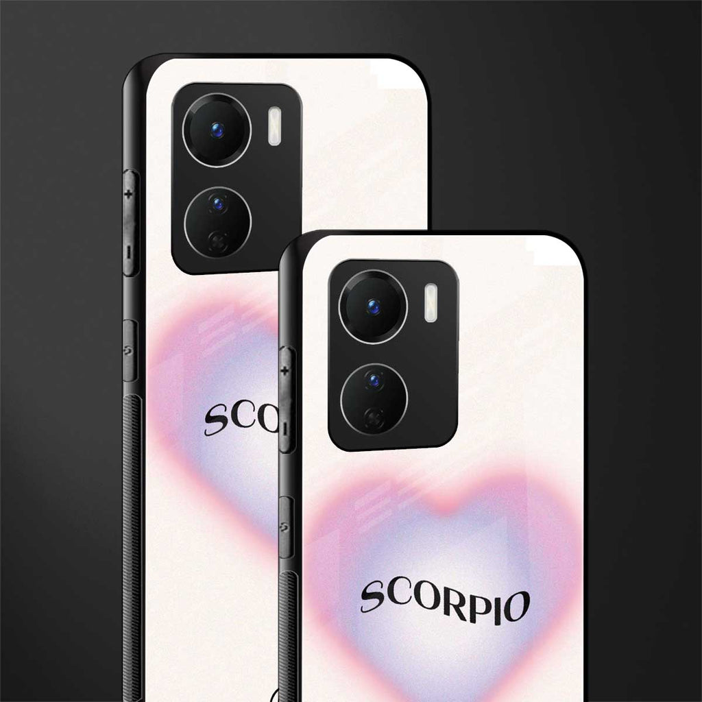 scorpio minimalistic back phone cover | glass case for vivo y16