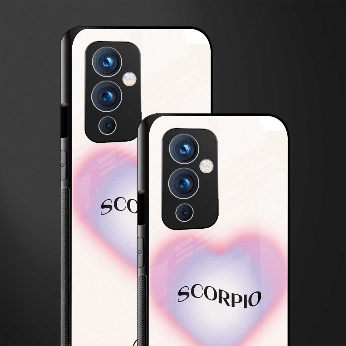 scorpio minimalistic back phone cover | glass case for oneplus 9