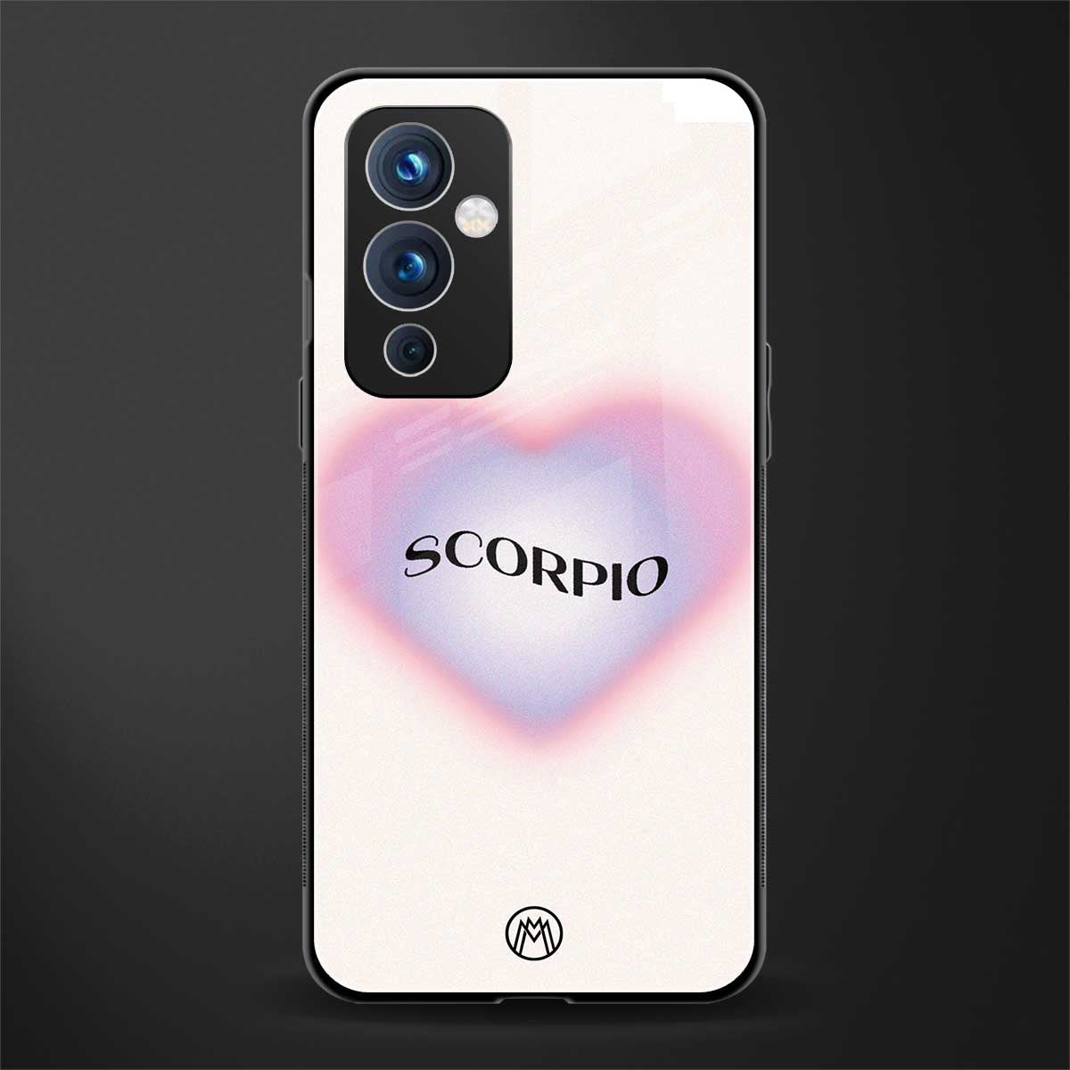 scorpio minimalistic back phone cover | glass case for oneplus 9
