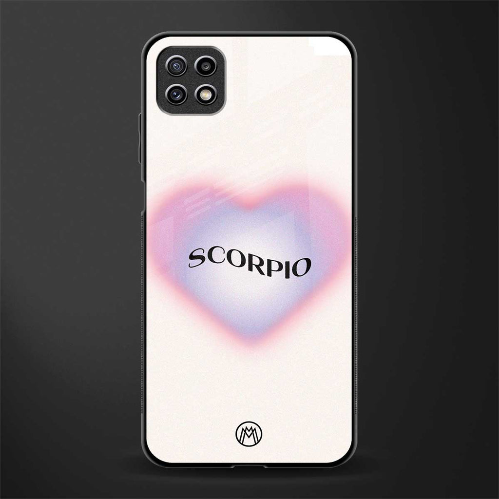scorpio minimalistic back phone cover | glass case for samsung galaxy f42