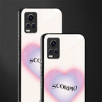scorpio minimalistic back phone cover | glass case for vivo v21e 4g