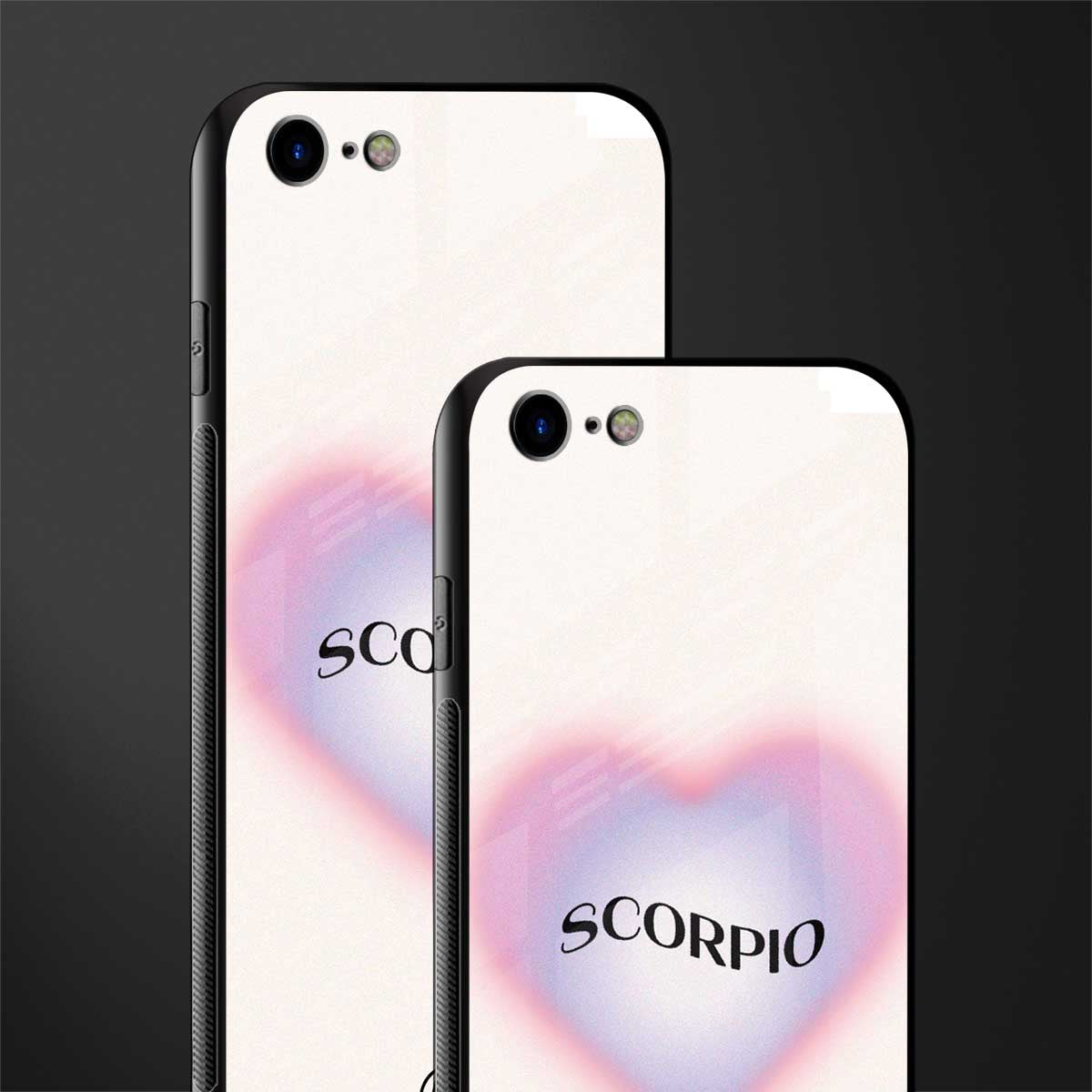 scorpio minimalistic glass case for iphone se 2020 image-2