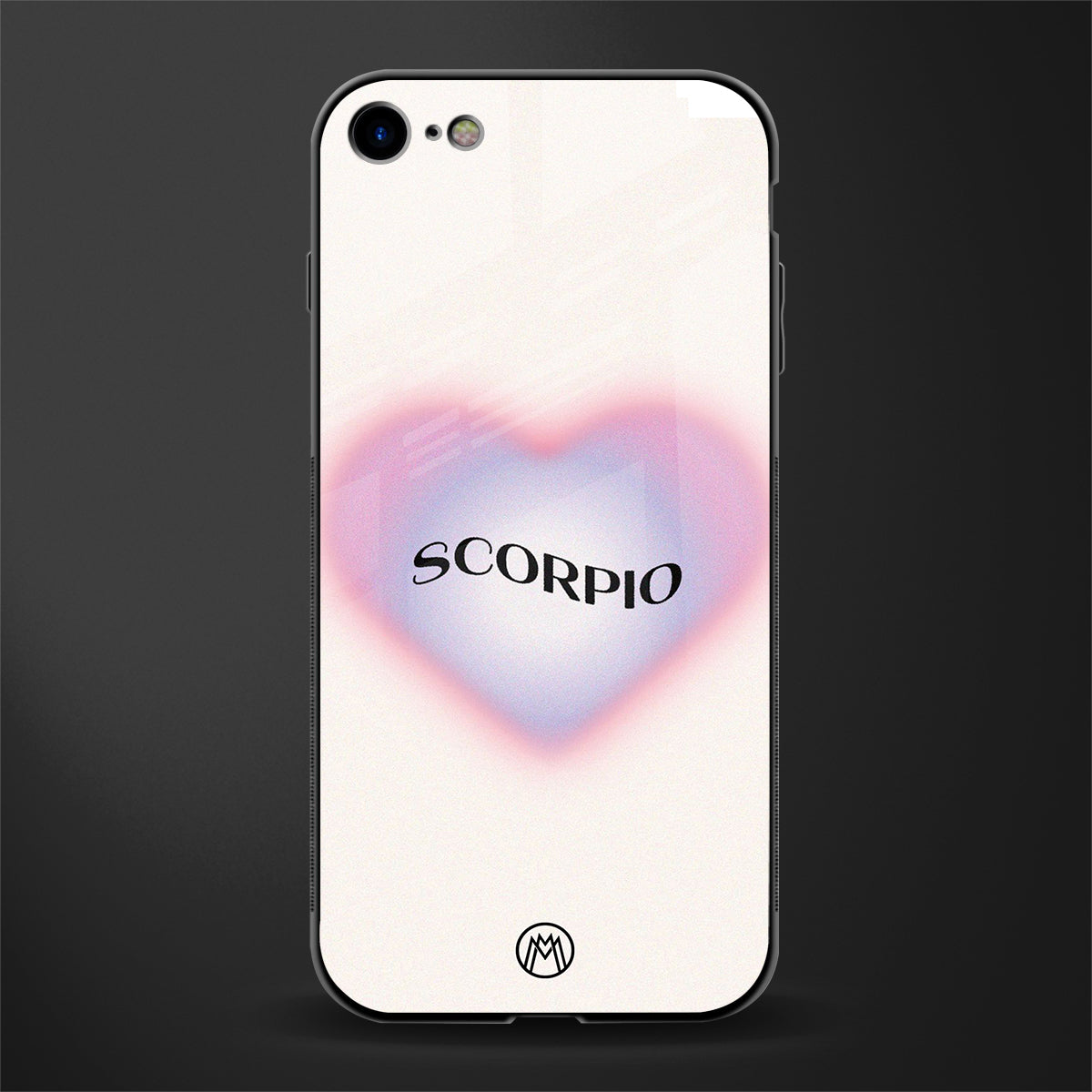scorpio minimalistic glass case for iphone se 2020 image