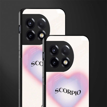 scorpio minimalistic back phone cover | glass case for oneplus 11r