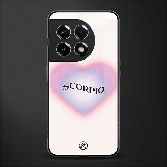 scorpio minimalistic back phone cover | glass case for oneplus 11r