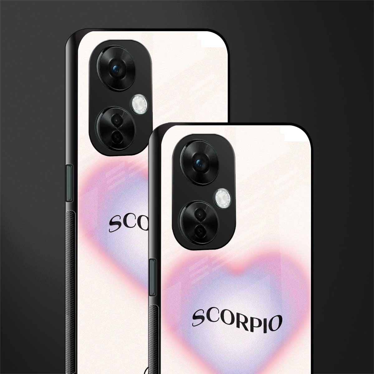 scorpio minimalistic back phone cover | glass case for oneplus nord ce 3 lite