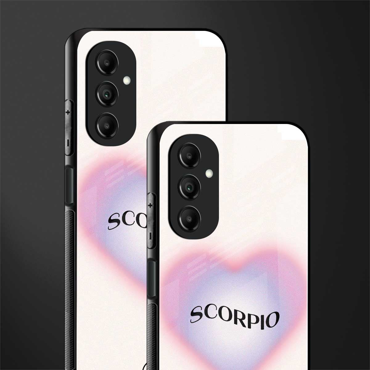 scorpio minimalistic back phone cover | glass case for samsung galaxy a14 5g