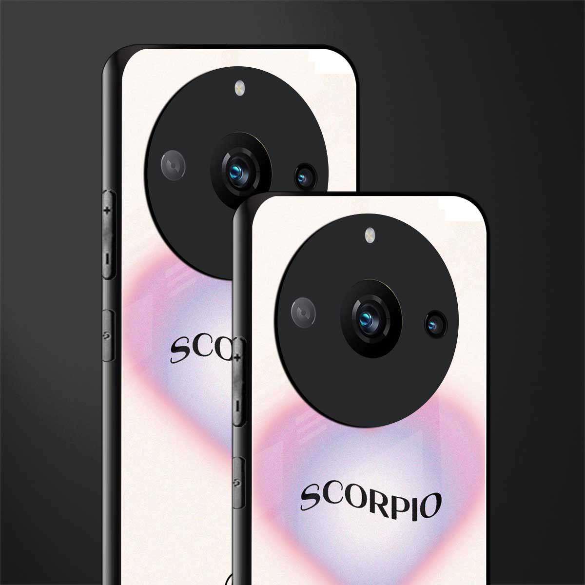 scorpio minimalistic back phone cover | glass case for realme 11 pro 5g