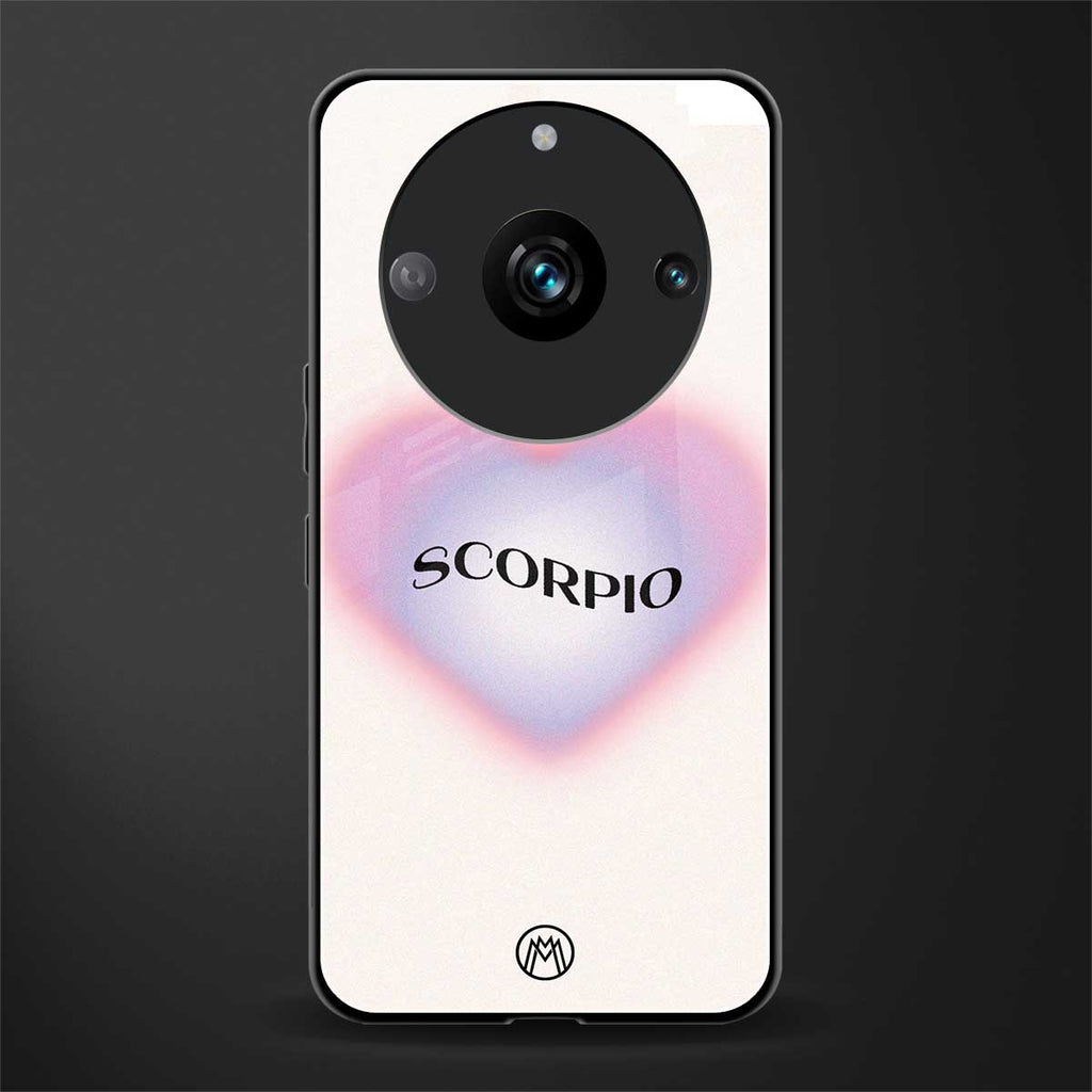 scorpio minimalistic back phone cover | glass case for realme 11 pro 5g