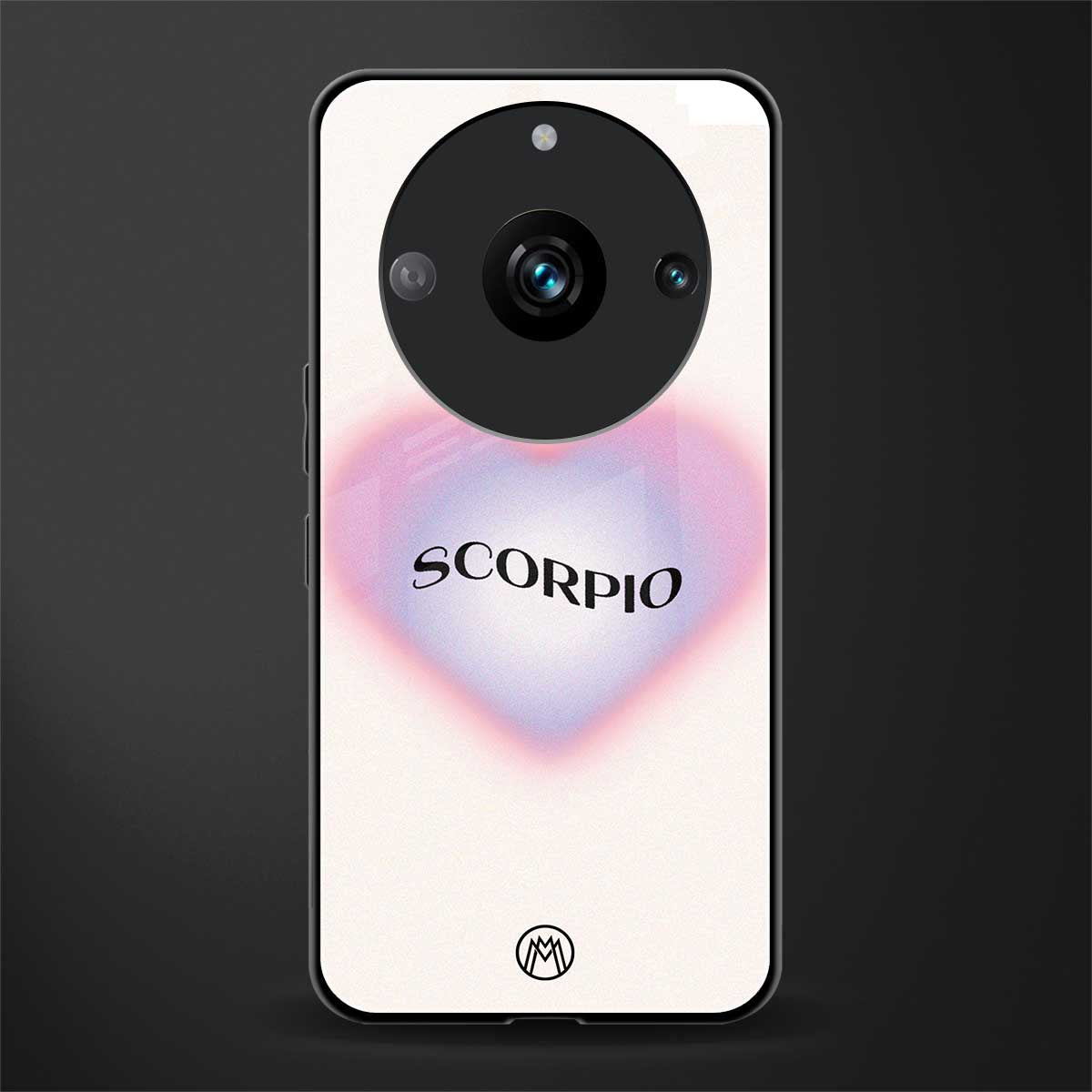 scorpio minimalistic back phone cover | glass case for realme 11 pro 5g