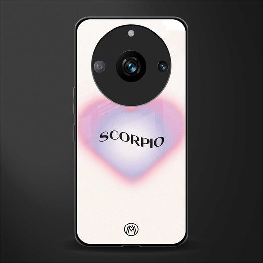 scorpio minimalistic back phone cover | glass case for realme 11 pro 5g