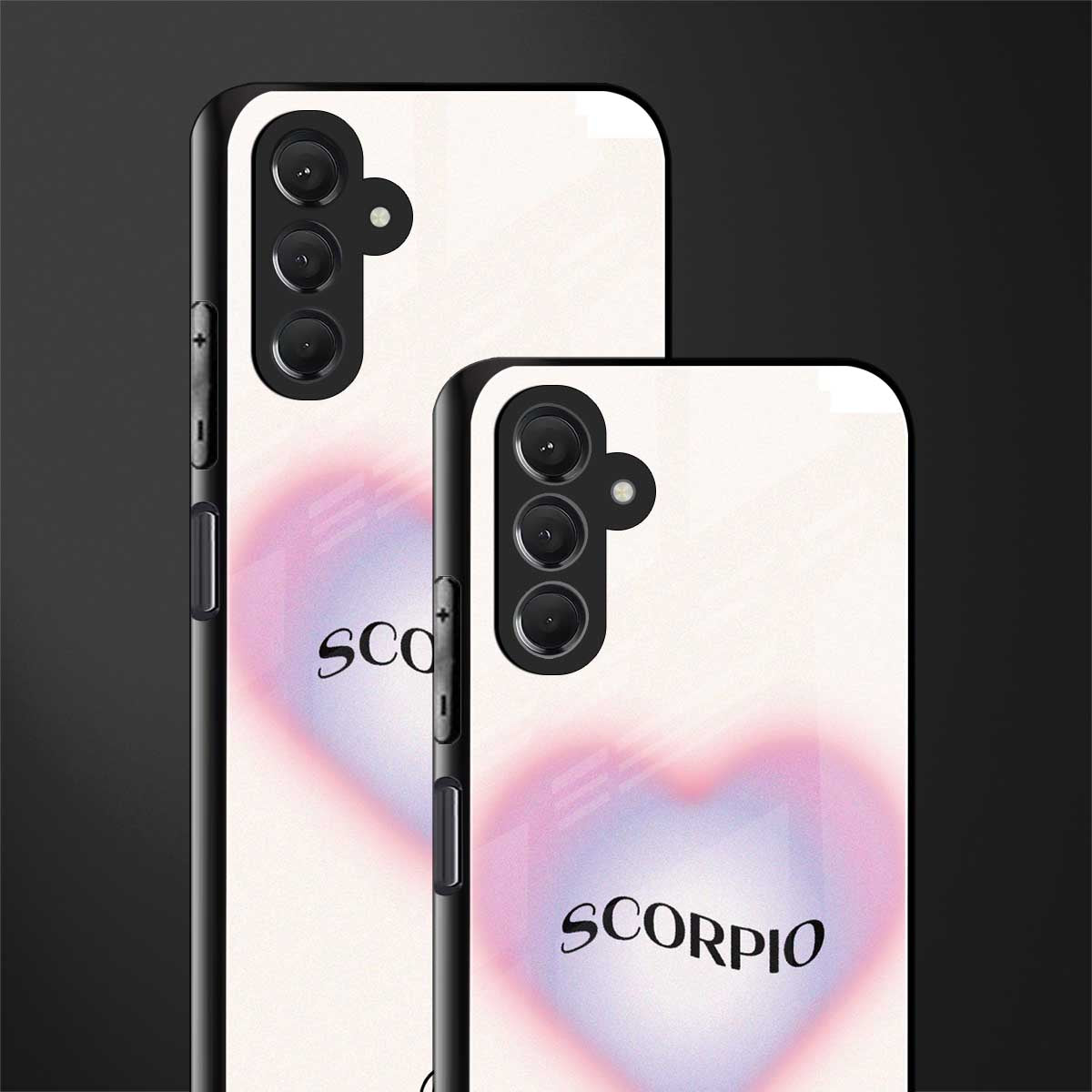 scorpio minimalistic back phone cover | glass case for samsun galaxy a24 4g