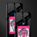 scribbled david michelangelo glass case for poco x2 image-2