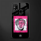 scribbled david michelangelo glass case for samsung galaxy m31 prime edition image