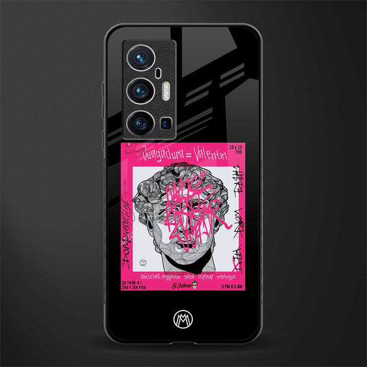 scribbled david michelangelo glass case for vivo x70 pro plus image