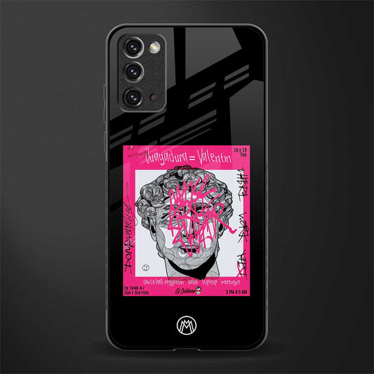 scribbled david michelangelo glass case for samsung galaxy note 20 image