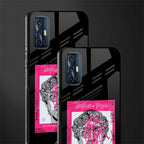 scribbled david michelangelo glass case for vivo v17 image-2