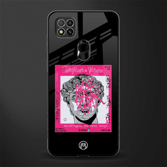 scribbled david michelangelo glass case for poco c31 image