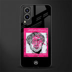 scribbled david michelangelo glass case for vivo v21e 5g image