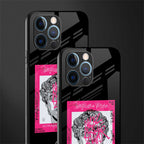 scribbled david michelangelo glass case for iphone 12 pro image-2