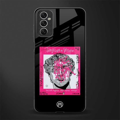 scribbled david michelangelo glass case for samsung galaxy m52 5g image