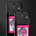 scribbled david michelangelo glass case for vivo x80 pro 5g image-2