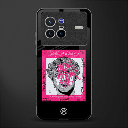 scribbled david michelangelo glass case for vivo x80 image