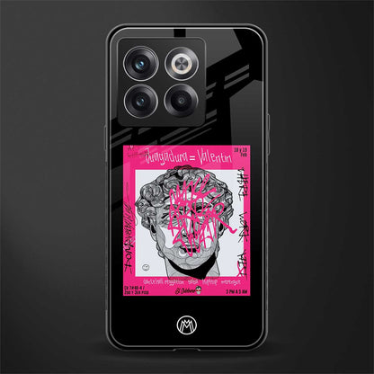 scribbled david michelangelo back phone cover | glass case for oneplus 10t