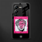 scribbled david michelangelo back phone cover | glass case for vivo v25 pro 5g
