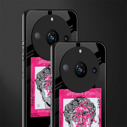 scribbled david michelangelo back phone cover | glass case for realme 11 pro 5g