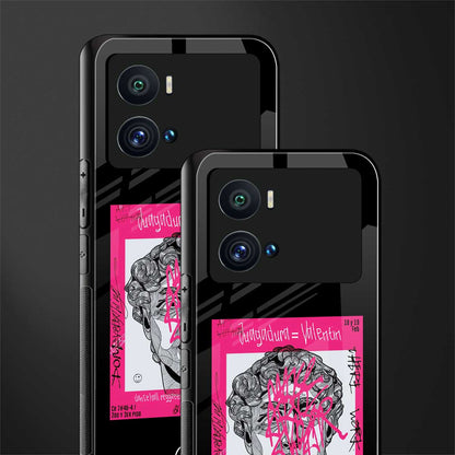 scribbled david michelangelo back phone cover | glass case for iQOO 9 Pro